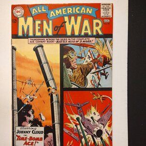 ALL AMERICAN MEN OF WAR # 98 Johnny Cloud in The Time-Bomb Ace By Kanigher